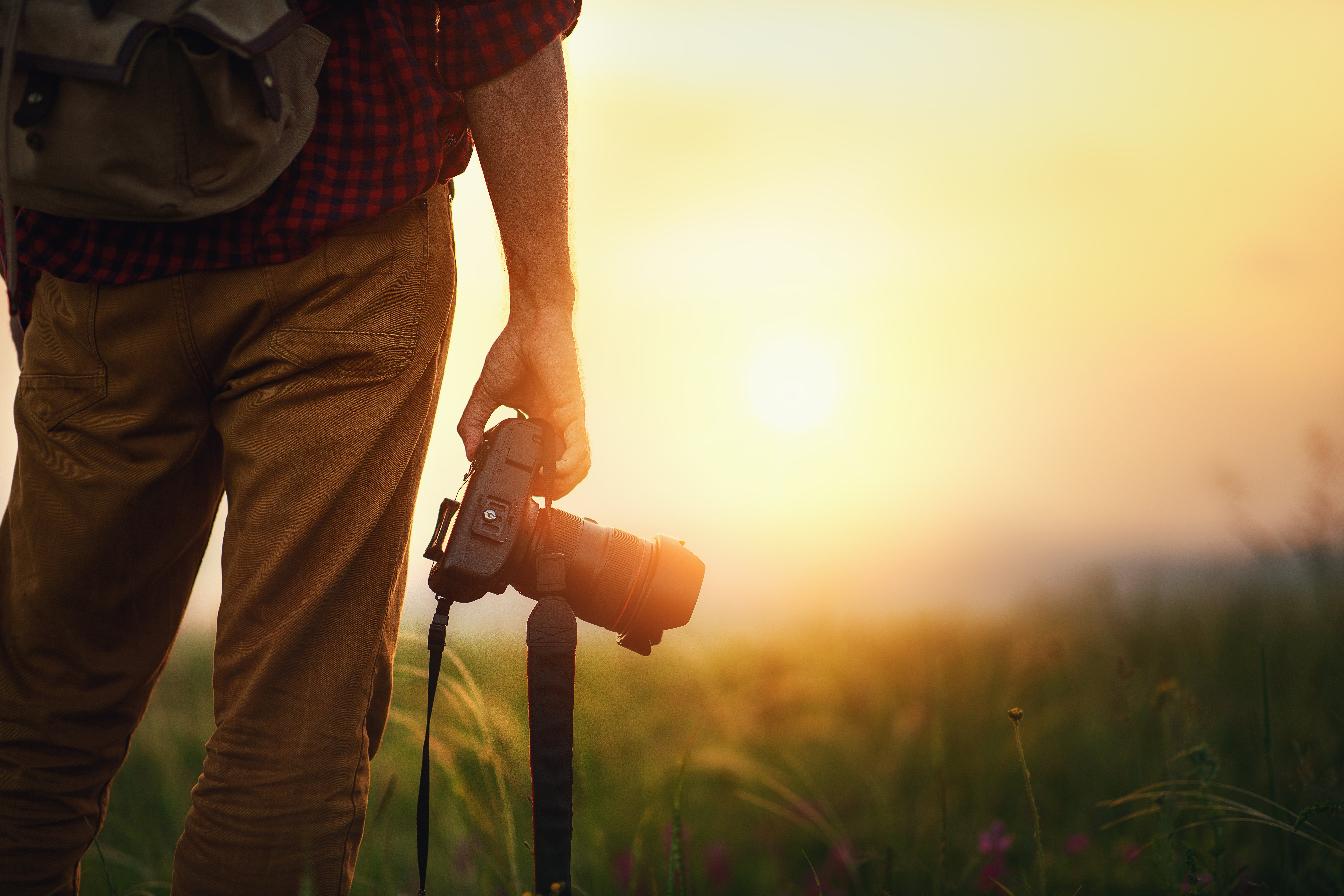 Persoon met camera in de hand 