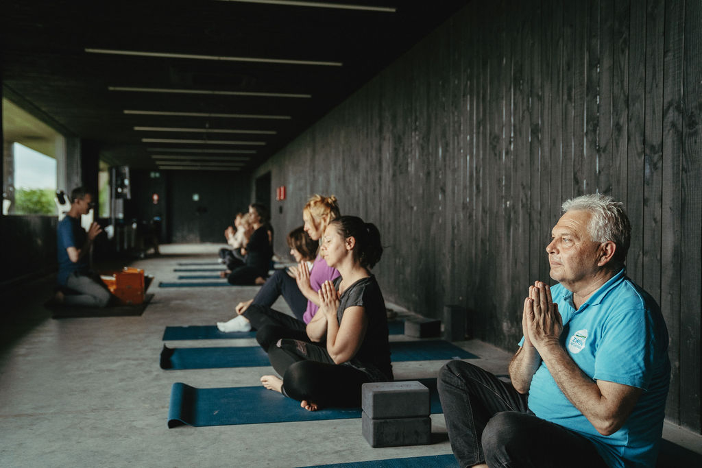 yoga in het Zwin - kijkcentrum