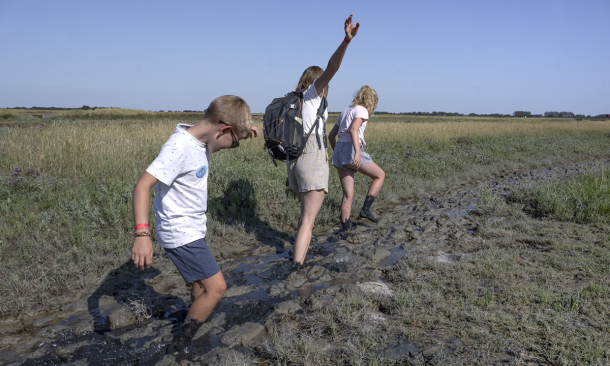 blote voetenpad