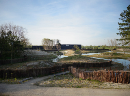 Zicht op het park van het Zwin Natuur Park